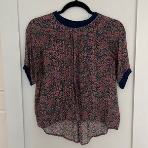 Anthropologie Flower Blouse